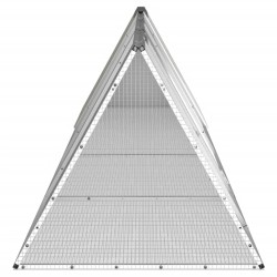 Cage pour lapin Gris 403,5x80,5x71 cm Acier galvanisé 567827567827