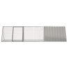 Cage à lapin grise 302,5 x 80,5 x 71 cm en acier galvanisé 567828567828