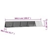 Clapier Anthracite 504,5x80,5x71 cm Acier galvanisé 567829567829