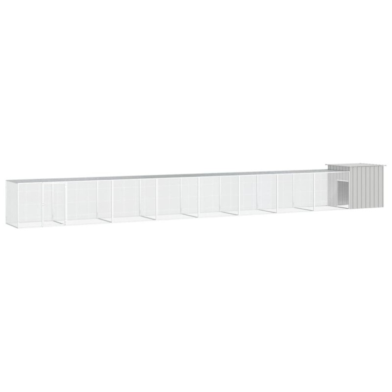 Cage pour poules Gris 900x91x100 cm Acier galvanisé 567832567832