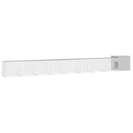 Cage pour poules Gris 900x91x100 cm Acier galvanisé 567832567832