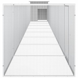 Cage pour poules Gris 900x91x100 cm Acier galvanisé 567832567832