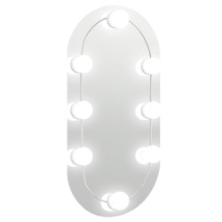 Miroir avec éclairage LED 40x20 cm Verre Ovale 567833567833