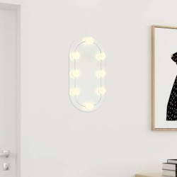 Miroir avec éclairage LED 40x20 cm Verre Ovale 567833567833