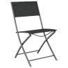 Ensemble à manger de jardin 7 pcs Gris et noir 567834567834