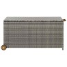 Boîte de rangement de jardin gris clair 120x65x61 cm rotin 567845567845