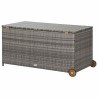 Boîte de rangement de jardin gris clair 120x65x61 cm rotin 567845567845