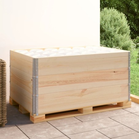 Colliers de palette 3 pcs 80x120 cm Bois de pin solide 567863567863