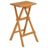 Ensemble de bar pliable 5 pcs Bois de teck massif  567866567866