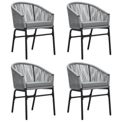 Ensemble à manger de jardin 5 pcs Gris 567867567867