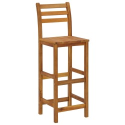 Tabourets de bar lot de 8 bois massif d'acacia 567875567875