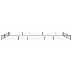 Parc pour chien 28panneaux Noir 100x50cm Acier enduit de poudre 567876567876