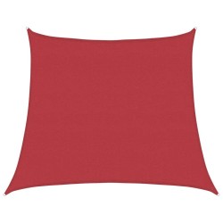 Voile d'ombrage 160 g/m² Rouge 4/5x4 m PEHD 567879567879