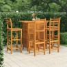 Ensemble de bar de jardin 5 pcs Bois d'acacia solide 567880567880