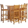 Ensemble de bar de jardin 5 pcs Bois d'acacia solide 567880567880