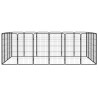 Parc pour chien 20panneaux Noir 50x100cm Acier enduit de poudre 567898567898