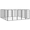 Parc pour chien 20panneaux Noir 50x100cm Acier enduit de poudre 567898567898