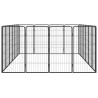 Parc pour chien 20panneaux Noir 50x100cm Acier enduit de poudre 567898567898