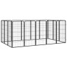 Parc pour chien 16panneaux Noir 50x100cm Acier enduit de poudre 567899567899