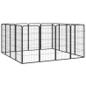 Parc pour chien 16panneaux Noir 50x100cm Acier enduit de poudre 567899567899