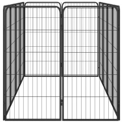 Parc pour chien 12panneaux Noir 50x100cm Acier enduit de poudre 567901567901