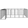 Parc pour chien 26panneaux Noir 50x100cm Acier enduit de poudre 567902567902