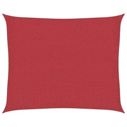 Voile d'ombrage 160 g/m² Rouge 2,5x3 m PEHD 567903567903