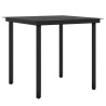Ensemble à manger de jardin avec coussins 3 pcs noir 567908567908