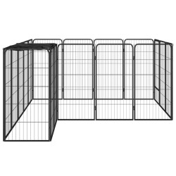 Parc pour chien 18panneaux Noir 50x100cm Acier enduit de poudre 567910567910