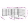 Parc pour chien 18panneaux Noir 50x100cm Acier enduit de poudre 567910567910