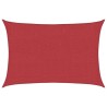 Voile d'ombrage 160 g/m² Rouge 2x2,5 m PEHD 567912567912