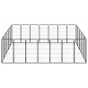 Parc pour chien 24panneaux Noir 50x100cm Acier enduit de poudre 567916567916