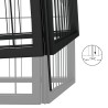 Parc pour chien 24panneaux Noir 50x100cm Acier enduit de poudre 567916567916