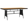 Mobilier à dîner d'extérieur 7 pcs Résine tressée Noir 567926567926