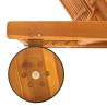 Chaise longue 2 places bois d'acacia massif 567927567927