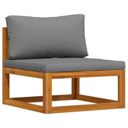 Salon de jardin 3 pcs avec coussins Bois d'acacia solide 567928567928