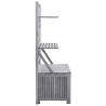 Boîte de rangement avec treillis Gris 99x55x160cm Acacia solide 567929567929