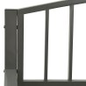 Banc de jardin 125 cm acier gris 567931567931
