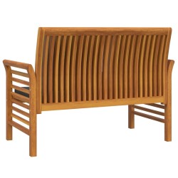 Banc de canapé avec coussins gris foncé Bois d'acacia solide 567949567949