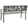 Banc de jardin 125 cm acier gris 567952567952