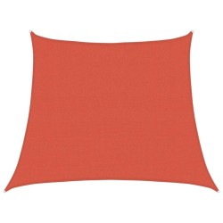 Voile d'ombrage 160 g/m² trapèze terre cuite 3/4x3 m PEHD 567954567954
