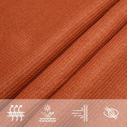 Voile d'ombrage 160 g/m² carré orange 4,5x4,5 m PEHD 567970567970