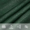 Voile d'ombrage 160 g/m² triangulaire vert foncé 6x6x6 m PEHD 567976567976