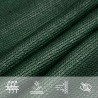 Voile d'ombrage 160 g/m² Vert foncé 5x7x7 m PEHD 567977567977
