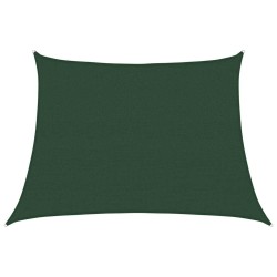 Voile d'ombrage 160 g/m² trapèze vert foncé 4/5x3 m PEHD 567978567978