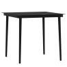 Ensemble à manger de jardin avec coussins 3 pcs noir 567983567983