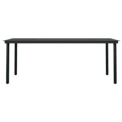 Ensemble à manger de jardin 7 pcs Marron et noir 567987567987