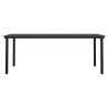 Ensemble à manger de jardin 7 pcs Marron et noir 567987567987