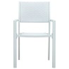 Ensemble à manger de jardin 5 pcs Blanc 567990567990