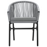 Ensemble à manger de jardin 5 pcs Gris 567991567991